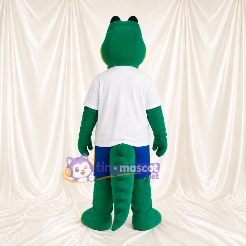 Sports Crocodile Mascot Costume Full Body for Adults Sports Events