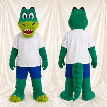 Sports Crocodile Mascot Costume Full Body for Adults Sports Events