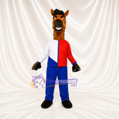 Cheval Costume de mascotte intégral pour adultes Événements sportifs