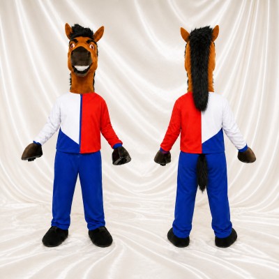Cheval Costume de mascotte intégral pour adultes Événements sportifs