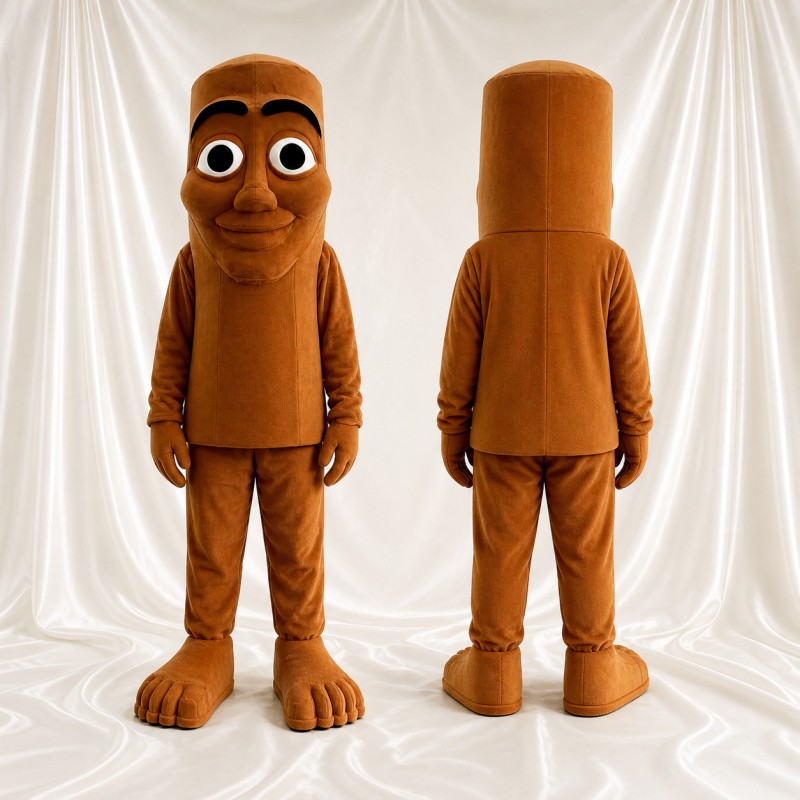 Cylinder Character Mascot Costume Full Body for Adults Promotions