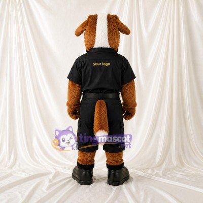 Saint Bernard Dog Mascot Costume Full Body for Adults School Events