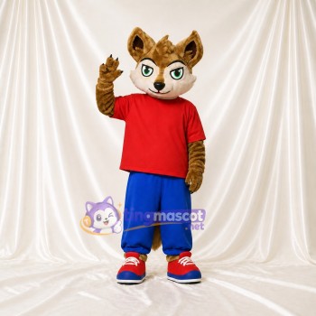 Chat de sport Costume de mascotte intégral pour adultes Événements sportifs