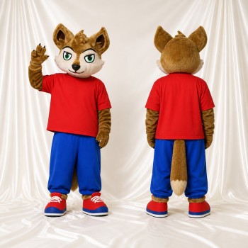 Chat de sport Costume de mascotte intégral pour adultes Événements sportifs
