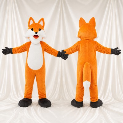 Fox Mascot Costume Full Body for Adults Outdoor Events