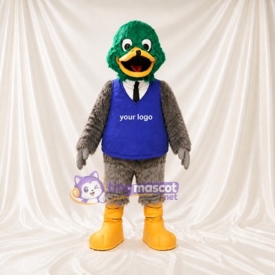 Team Duck Mascot Costume Full Body for Adults Sports Events