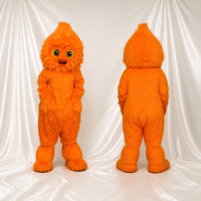 Furry Monster Mascot Costume Full Body for Adults School Events