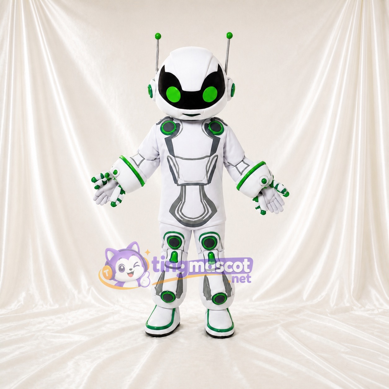 Futuristischer Roboter Maskottchenkostüm Ganzkörper für Erwachsene Technologieveranstaltungen Futuristischer Roboter Maskottchenkostüm Ganzkörper für Erwachsene Technologieveranstaltungen