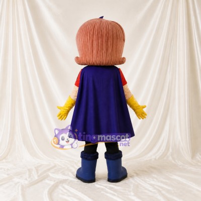 Superhero Girl Mascot Costume Full Body for Adults School Events