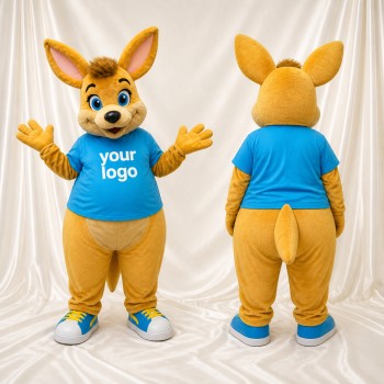 Kangaroo Mascot Costume Full Body for Adults Sports Events
