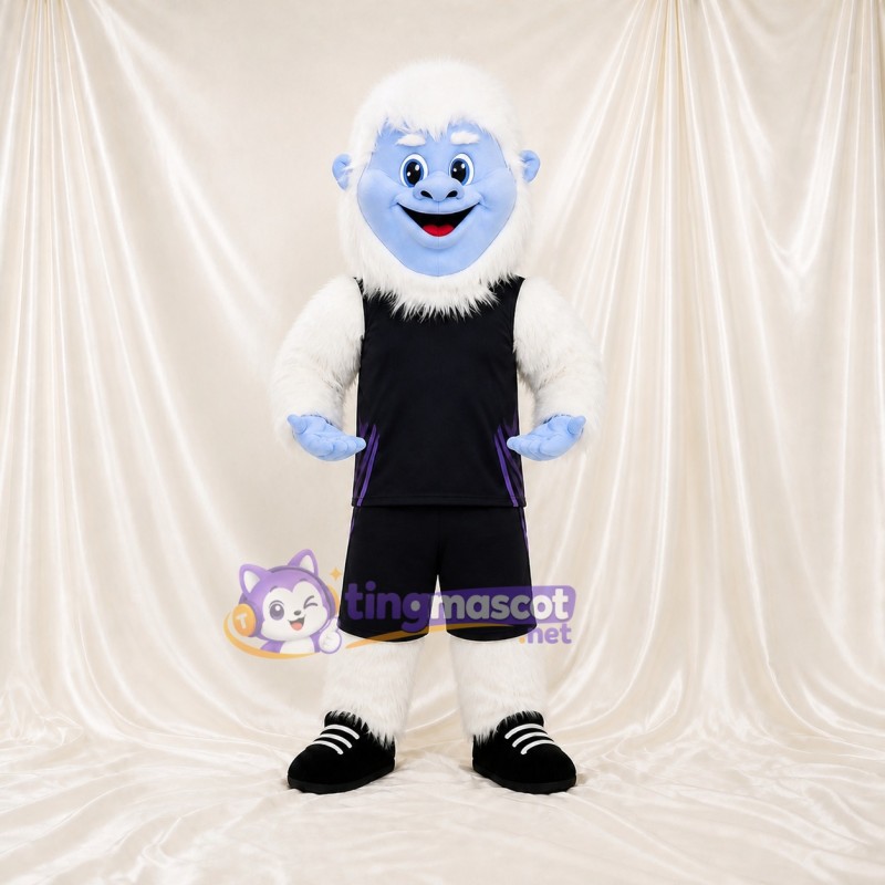 Yeti Mascot Costume Full Body for Adults School Events