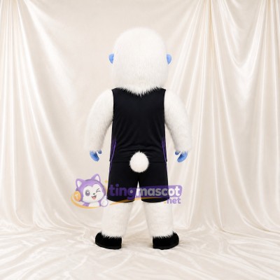 Yeti Mascot Costume Full Body for Adults School Events