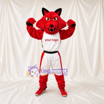 Fox Mascot Costume Full Body for Adults Sports Events