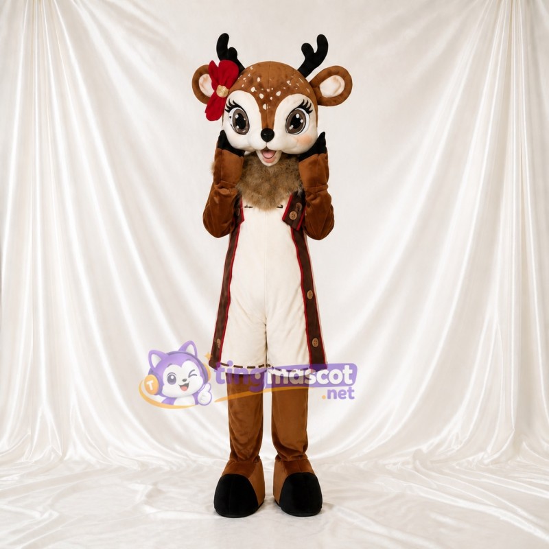 Cerf Costume de mascotte intégral pour adultes Noël