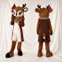 Cerf Costume de mascotte intégral pour adultes Noël