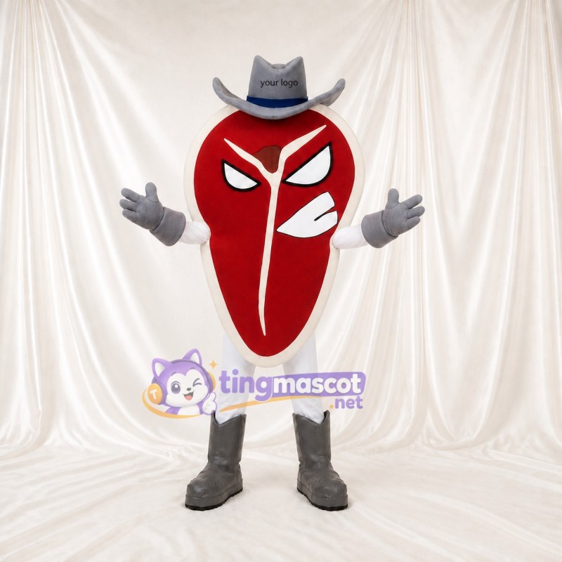 Steak Mascot Costume Full Body for Adults Food Events