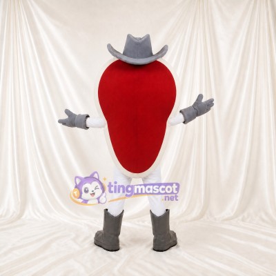 Steak Mascot Costume Full Body for Adults Food Events