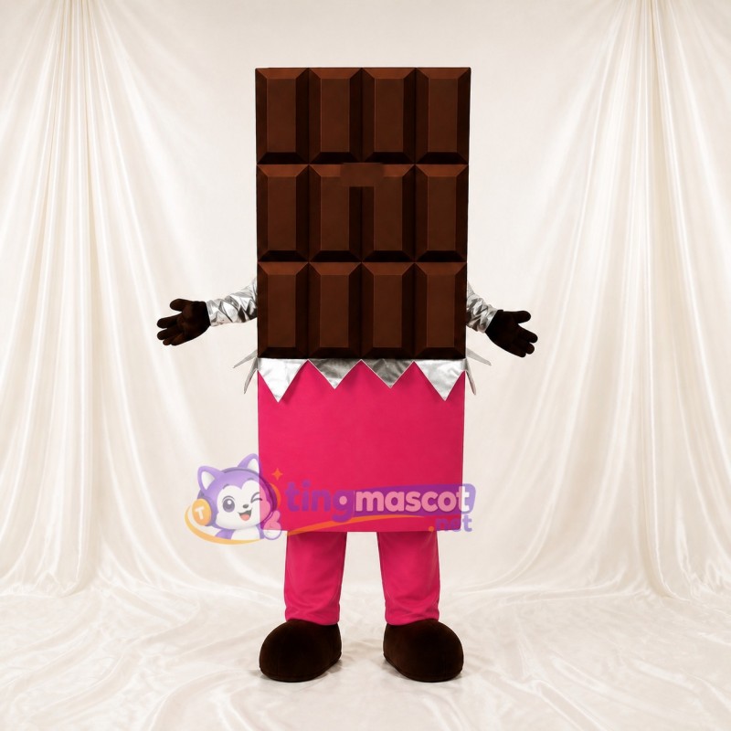 Chocolate Bar Mascot Costume Full Body for Adults Food Events
