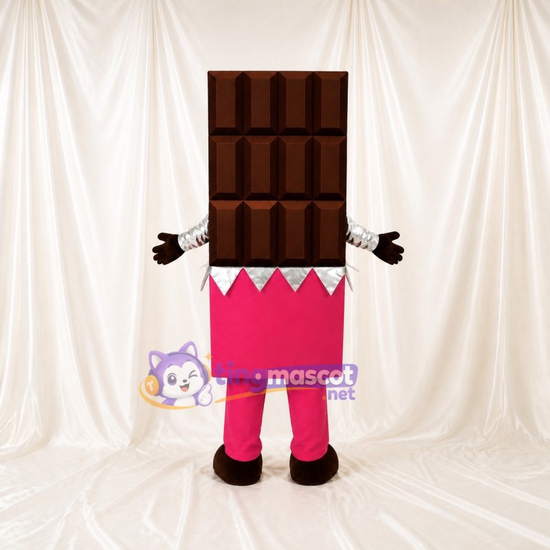 Chocolate Bar Mascot Costume Full Body for Adults Food Events