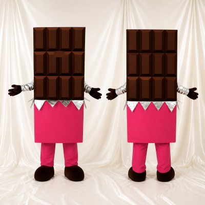 Chocolate Bar Mascot Costume Full Body for Adults Food Events