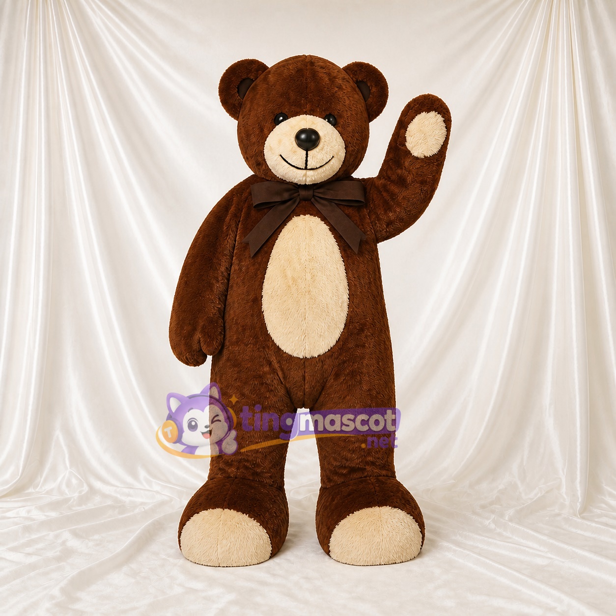 Teddy Bear Mascot Costume Full Body for Adults School Events Teddy Bear Mascot Costume Full Body for Adults School Events