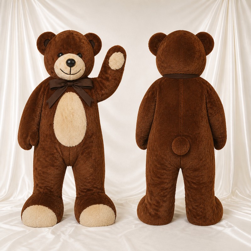 Teddy Bear Mascot Costume Full Body for Adults School Events