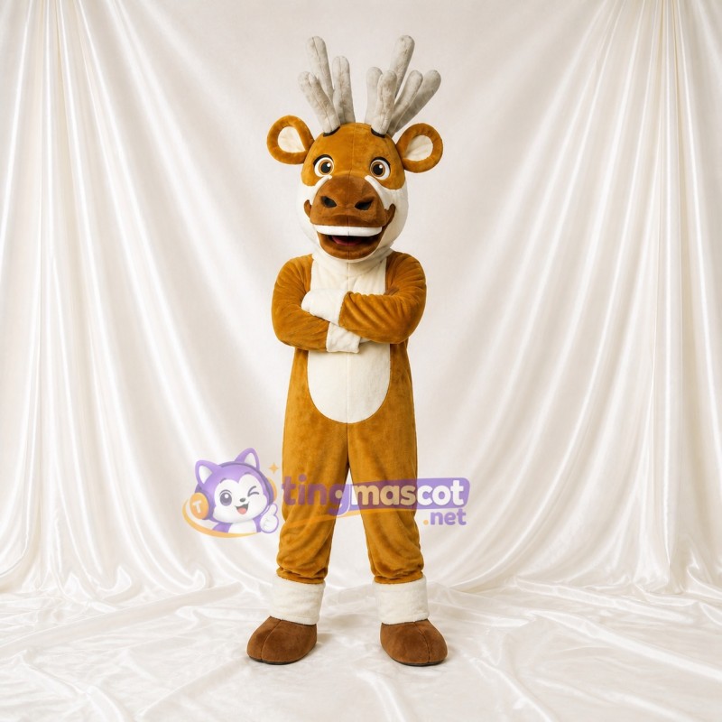 Reindeer Mascot Costume Full Body for Adults Christmas
