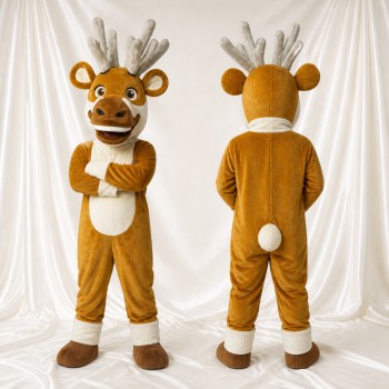 Reindeer Mascot Costume Full Body for Adults Christmas
