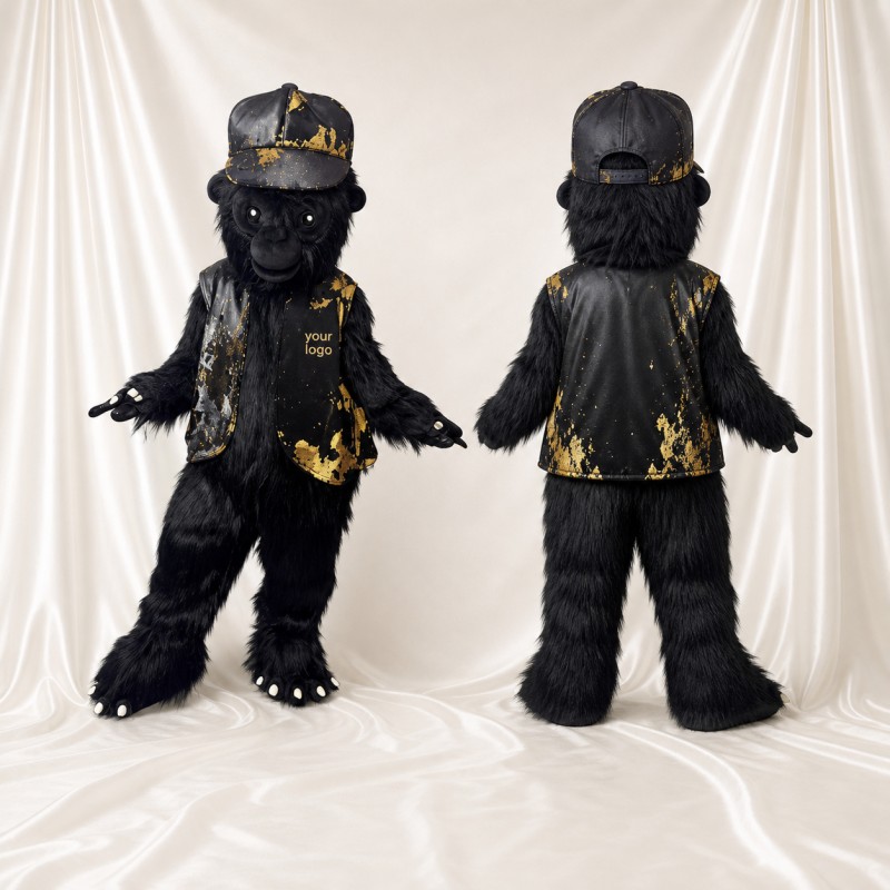 Gorille Costume de mascotte intégral pour adultes Événements sportifs