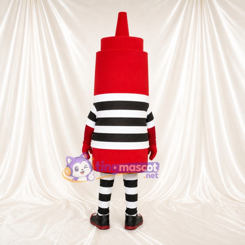 Ketchup Bottle Mascot Costume Full Body for Adults Food Events