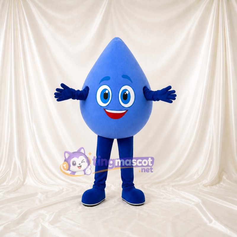 Water Drop Mascot Costume Full Body for Adults School Events