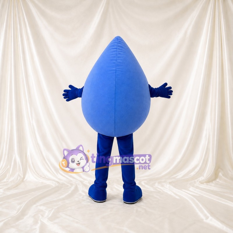 Water Drop Mascot Costume Full Body for Adults School Events