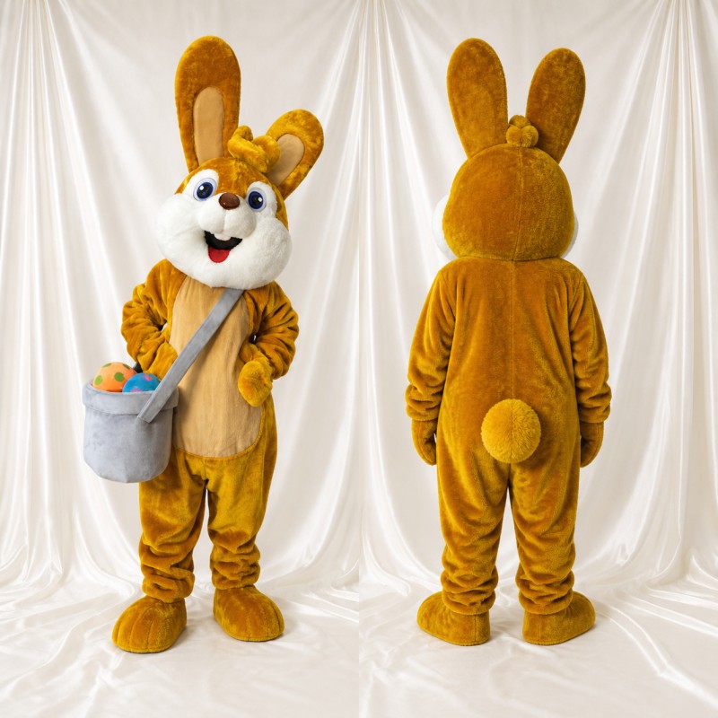 Costume de mascotte lapin intégral pour adultes – événements scolaires