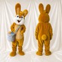 Costume de mascotte lapin intégral pour adultes – événements scolaires