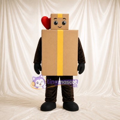 Gift Box Mascot Costume Full Body for Adults Promotions