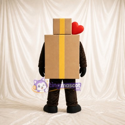 Gift Box Mascot Costume Full Body for Adults Promotions