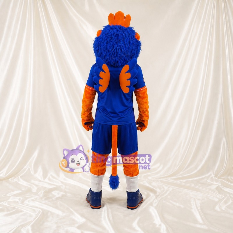 Costume de mascotte lion orange intégral pour adultes – événements sportifs
