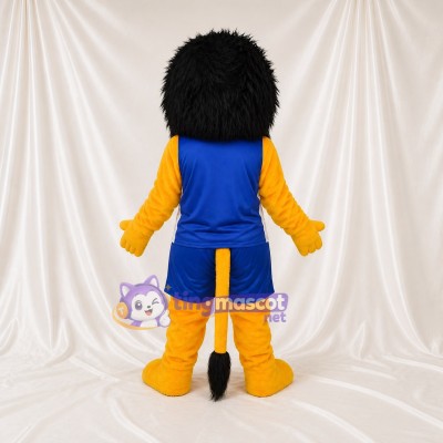Lion Jaune Costume de mascotte intégral pour adultes Événements sportifs