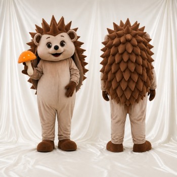 Hedgehog Mascot Costume Full Body for Adults School Events