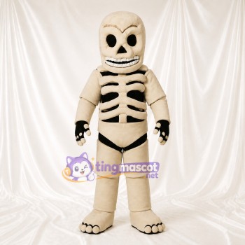 Skeleton Mascot Costume Full Body for Adults Stage Events