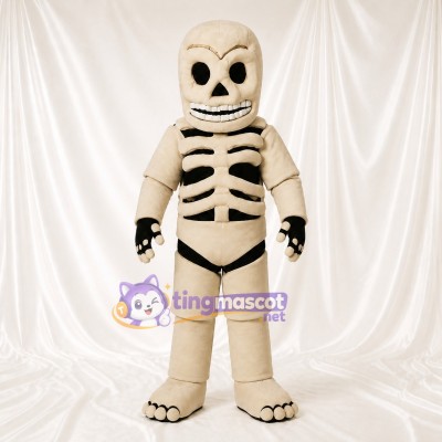 Skeleton Mascot Costume Full Body for Adults Stage Events
