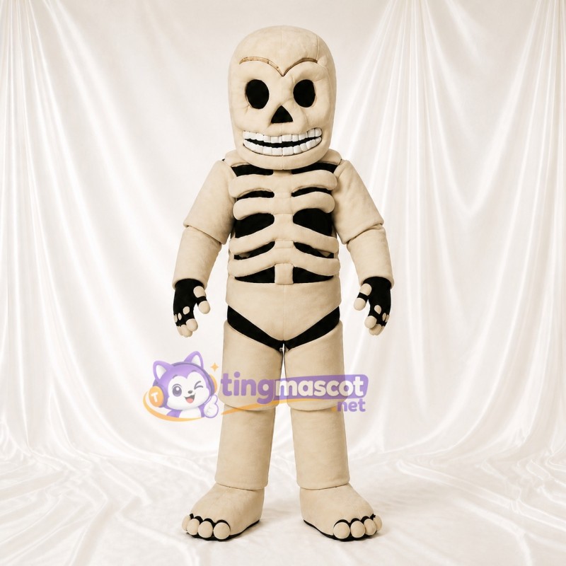 Skeleton Mascot Costume Full Body for Adults Stage Events