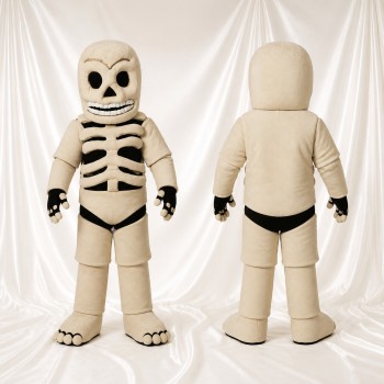 Skeleton Mascot Costume Full Body for Adults Stage Events
