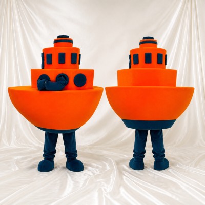 Remorqueur Costume de mascotte intégral pour adultes Événements