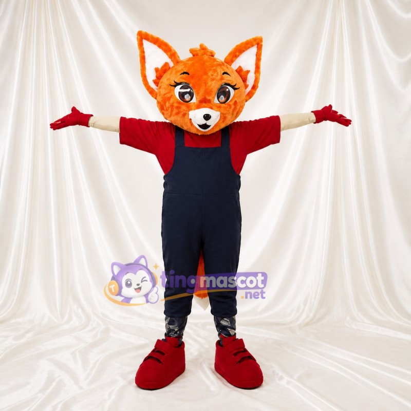 Fox Mascot Costume Full Body for Adults School Events