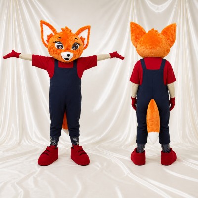 Fox Mascot Costume Full Body for Adults School Events