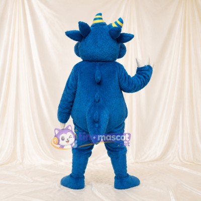 Blue Dragon Mascot Costume Full Body for Adults Sports Events