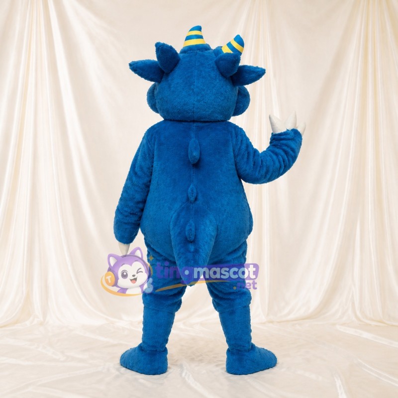 Blue Dragon Mascot Costume Full Body for Adults Sports Events