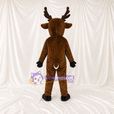 Brown Reindeer Mascot Costume Full Body for Adults Christmas