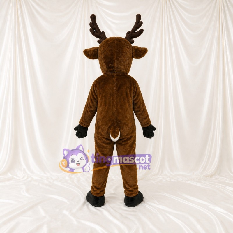 Brown Reindeer Mascot Costume Full Body for Adults Christmas